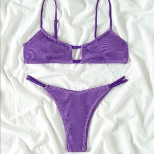 SHEIN bikini dark purple